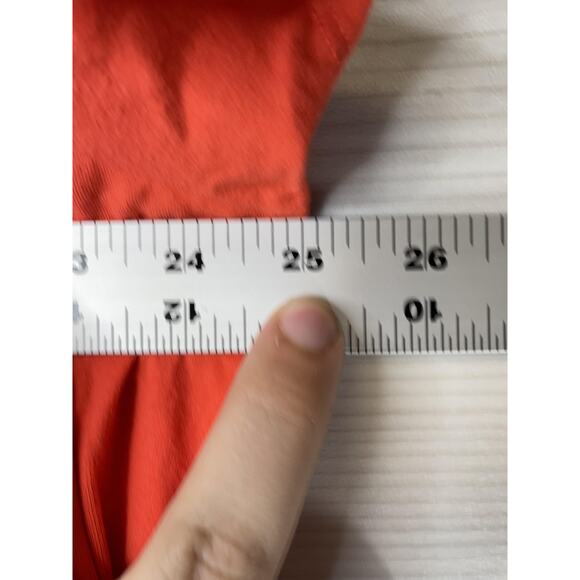Champion Shirt Womens 3X Orange Spell Out Logo Short Sleeve Tee Athletic Casual - Picture 5 of 9